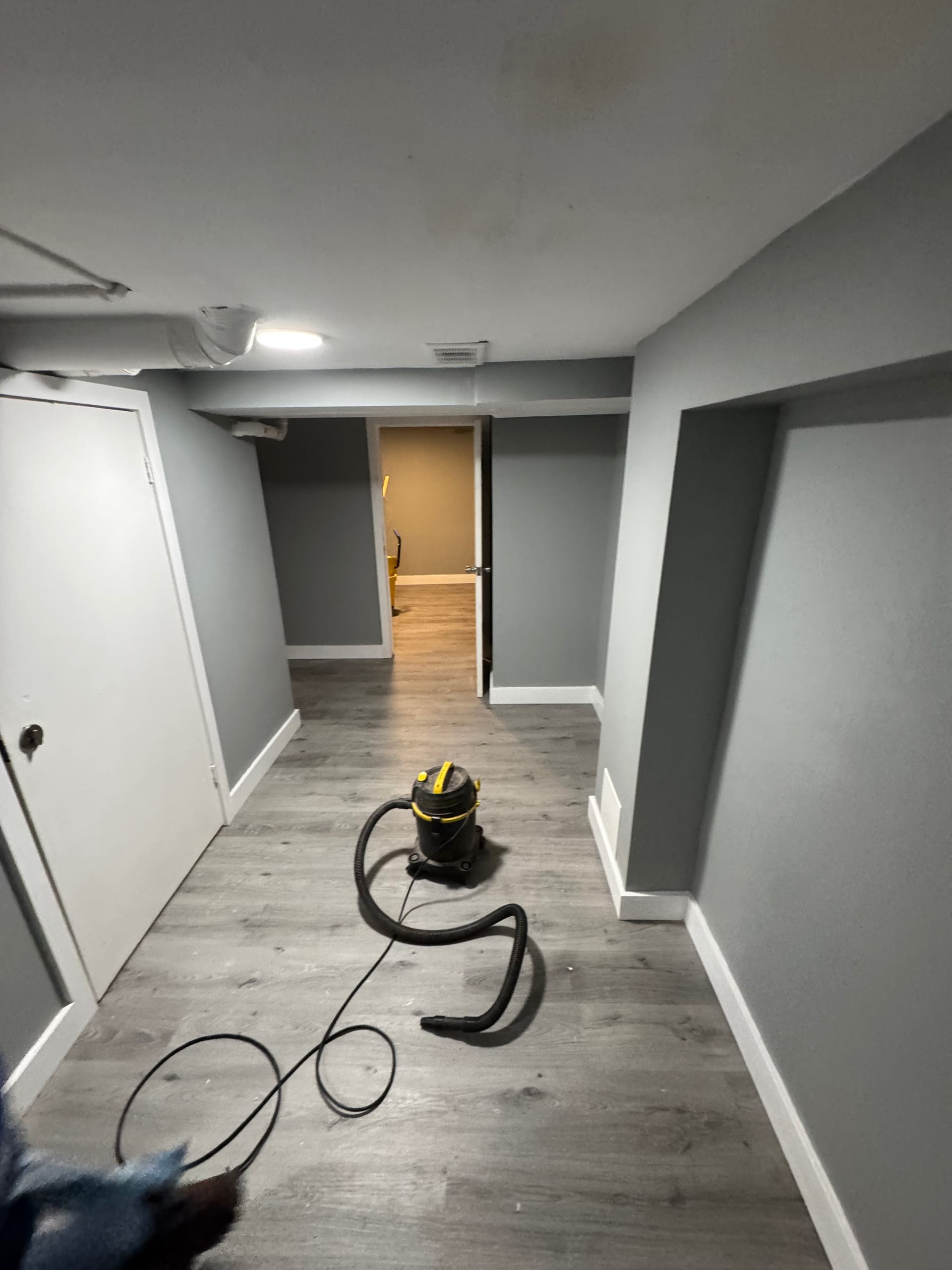 Basement Suite Hallway Finish
