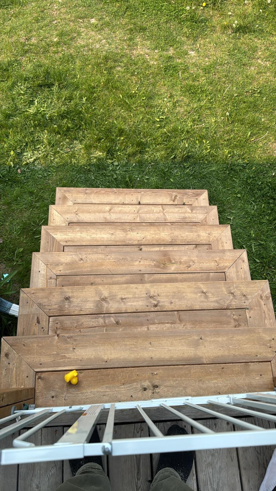 Pressure-Treated Deck Stairs